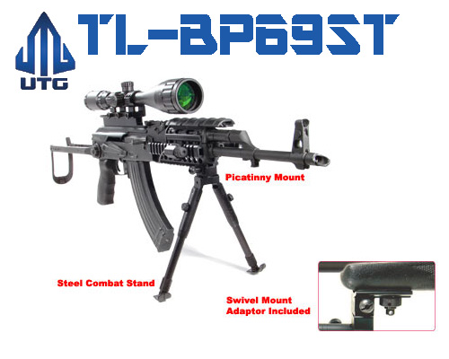 UTG Tactical Low Profile Bipod BP69ST